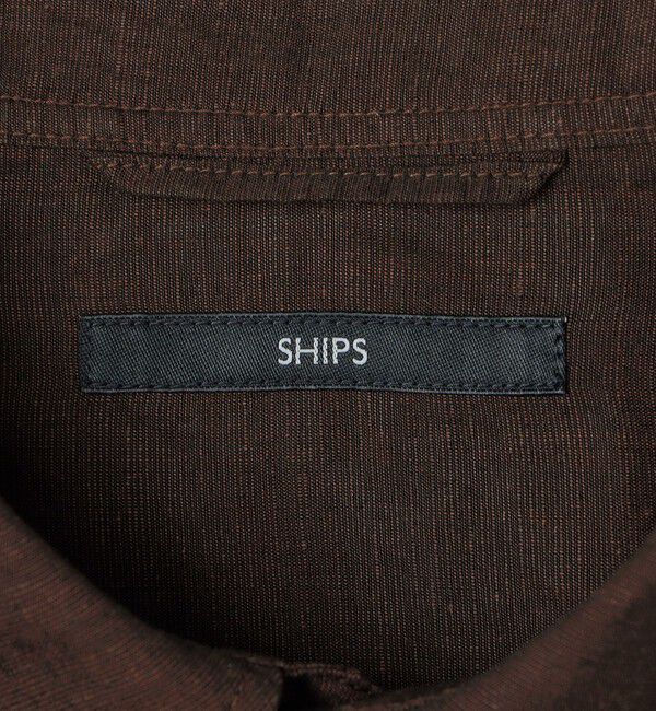 SHIPS「SHIPS: コットン リネン レギュラーカラー 7スリーブ シャツ」|シャツ・ブラウス|
