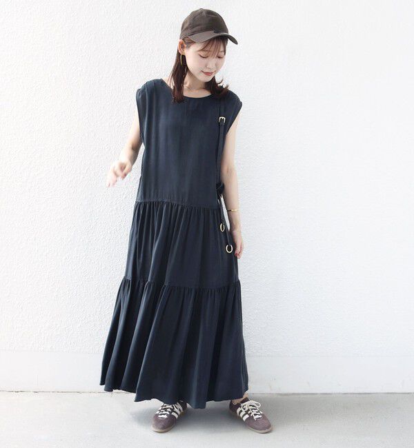 SHIPS for women「〈手洗い可能〉前後 2WAY ティアード ワンピース」|ワンピース|