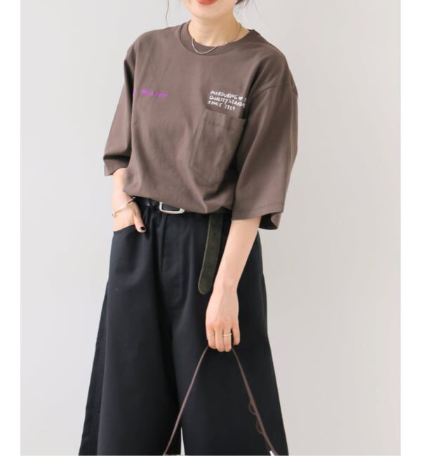 OUTDOOR PRODUCTS Usual Things「UNIVERSAL OVERALL U O ex  VINTAGE Tshirt」|Tシャツ・カットソー|ブラウン