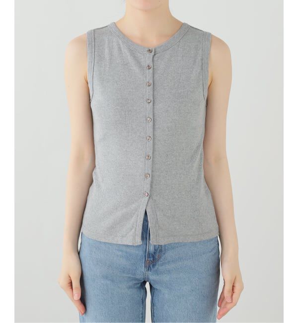OUTDOOR PRODUCTS Usual Things「miller prib Henley tank」|Tシャツ・カットソー|グレー