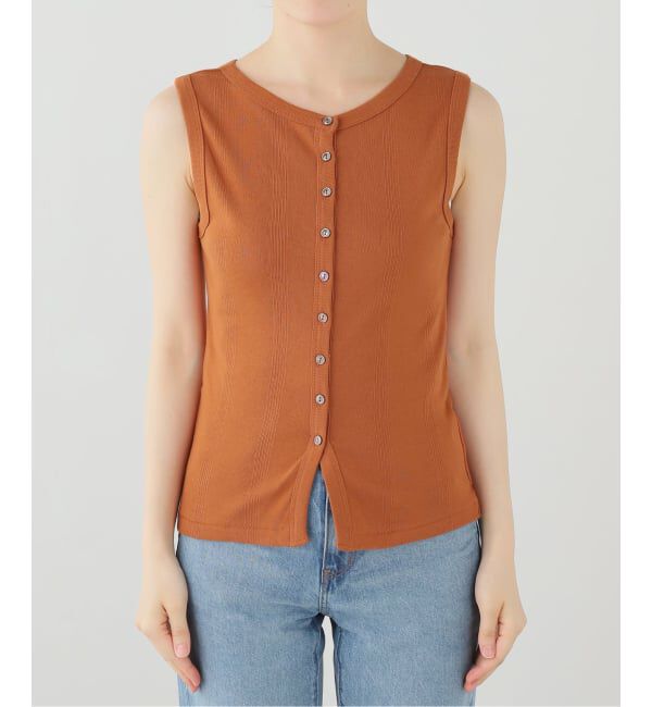 OUTDOOR PRODUCTS Usual Things「miller prib Henley tank」|Tシャツ・カットソー|キャメル
