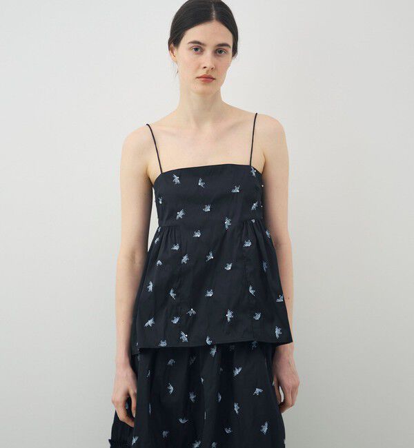 TOMORROWLAND BUYING WEAR「【別注】ne Quittez pas BLACK Camisole Embroidery トップス」|キャミソール|