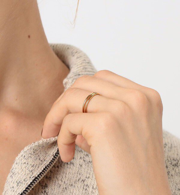 TOMORROWLAND GOODS「les solides simple double リング」|リング|
