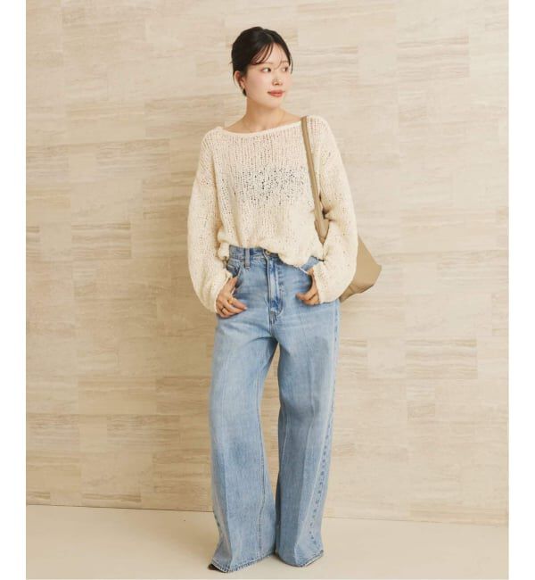 Plage「《WEB限定追加》Fringe yarn カーディガン 4」|カーディガン|