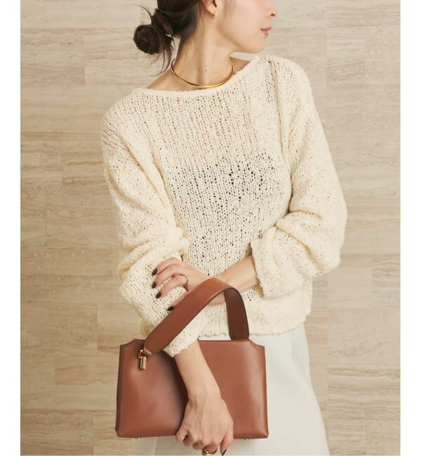 Plage「《WEB限定追加》Fringe yarn カーディガン 4」|カーディガン|