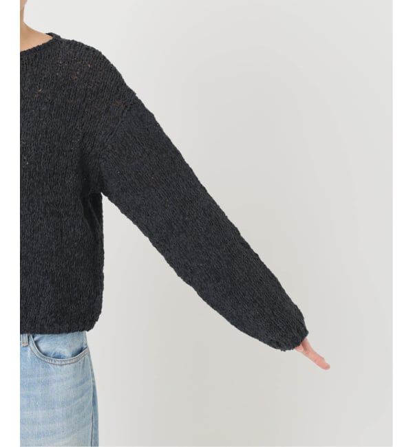 Plage「《WEB限定追加》Fringe yarn カーディガン 4」|カーディガン|