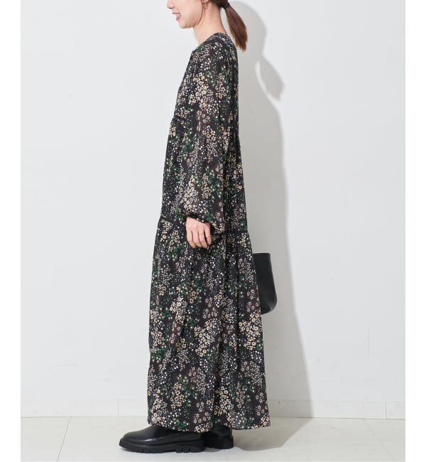 SLOBE IENA「《WEB限定/追加予約2》FLOWER PRINT ワンピース」|ワンピース|