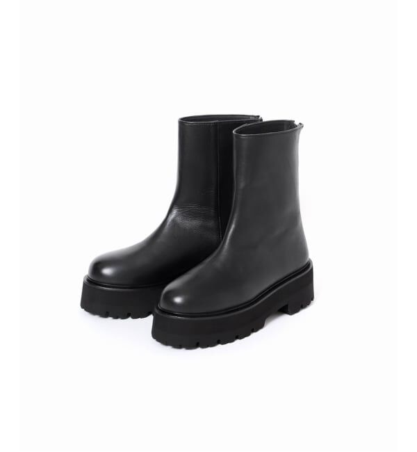 VERMEIL par iena「《追加予約》CAMINANDO カミナンド 別注 ウシロZIPブーツ」|ショートブーツ|