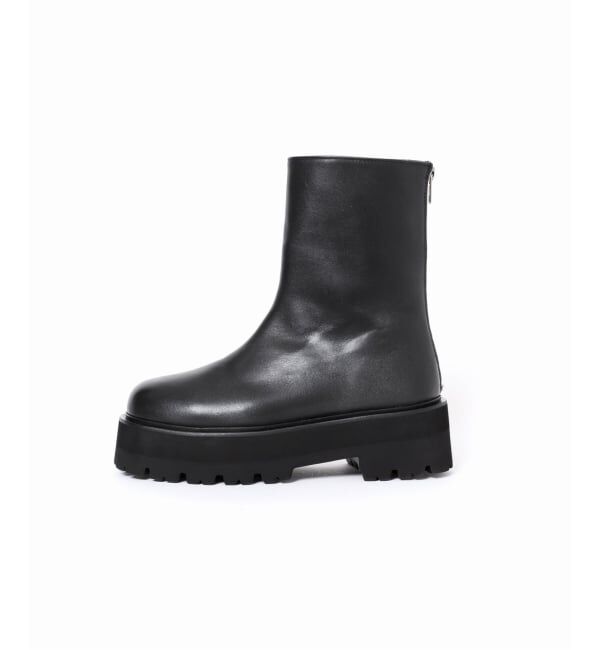 VERMEIL par iena「《追加予約》CAMINANDO カミナンド 別注 ウシロZIPブーツ」|ショートブーツ|