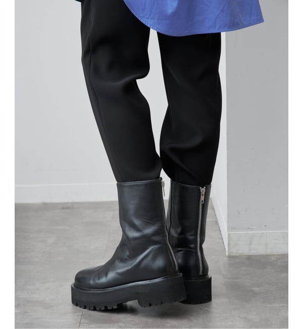 VERMEIL par iena「《追加予約》CAMINANDO カミナンド 別注 ウシロZIPブーツ」|ショートブーツ|