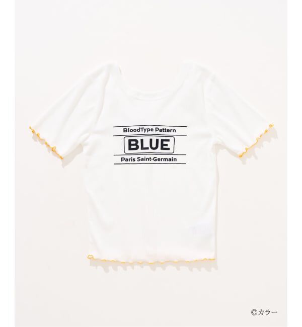 Paris Saint-Germain「【EVA*PSG】 JP  PATTERND BLUE TEE」|Tシャツ・カットソー|