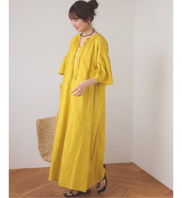 JOURNAL STANDARD relume「コットンジャガードワンピース」|ワンピース|イエロー