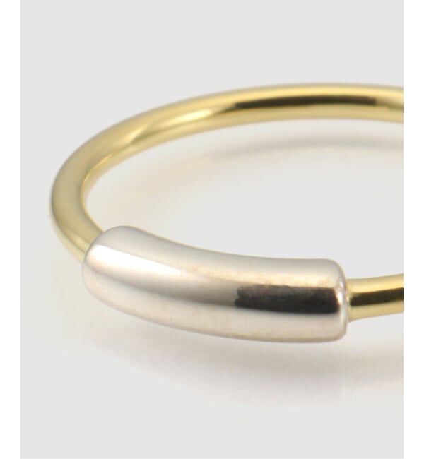 JOURNAL STANDARD「【VALENTINE /ヴァレンタイン】Bi-color Pipe Ring/gold base」|リング|