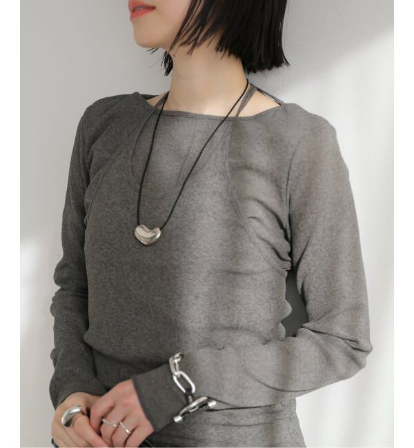 journal standard L'essage「《追加予約4》DRY RIBセットアッププルオーバー」|Tシャツ・カットソー|