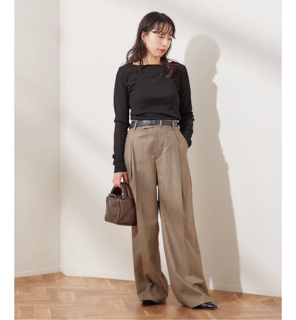 journal standard L'essage「《追加予約4》DRY RIBセットアッププルオーバー」|Tシャツ・カットソー|