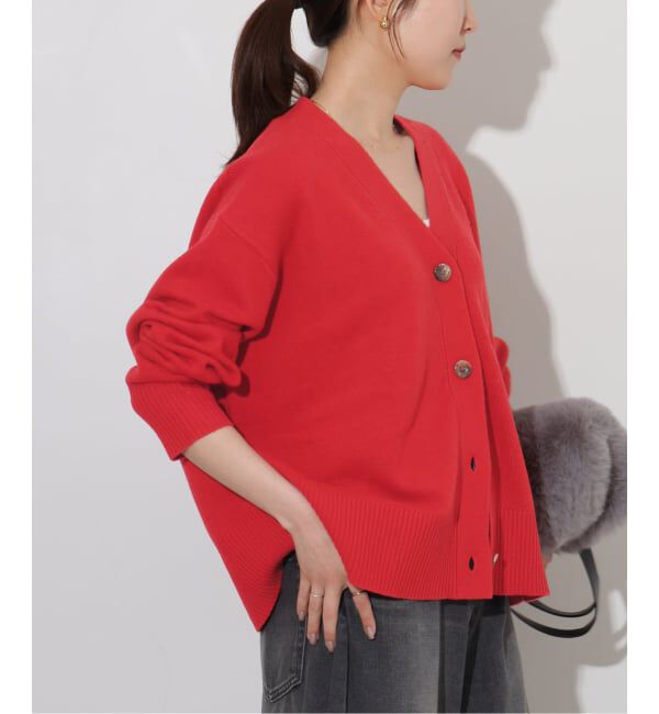 JOURNAL STANDARD relume「《一部WEB限定予約》ハミルトンウォッシャブルVネックカーディガン」|カーディガン|レッド