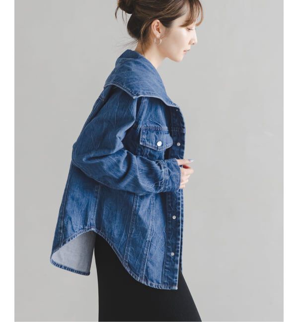 NOBLE「SERGE/サージ SAILOR COLLAR JACKET」|デニムジャケット|