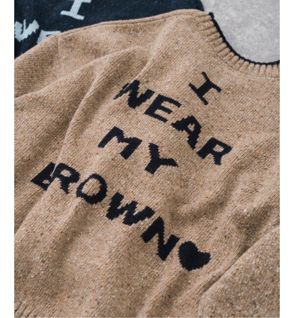 Spick and Span「《WEB限定 / 追加予約》ロゴインターシャニット」|ニット・セーター|