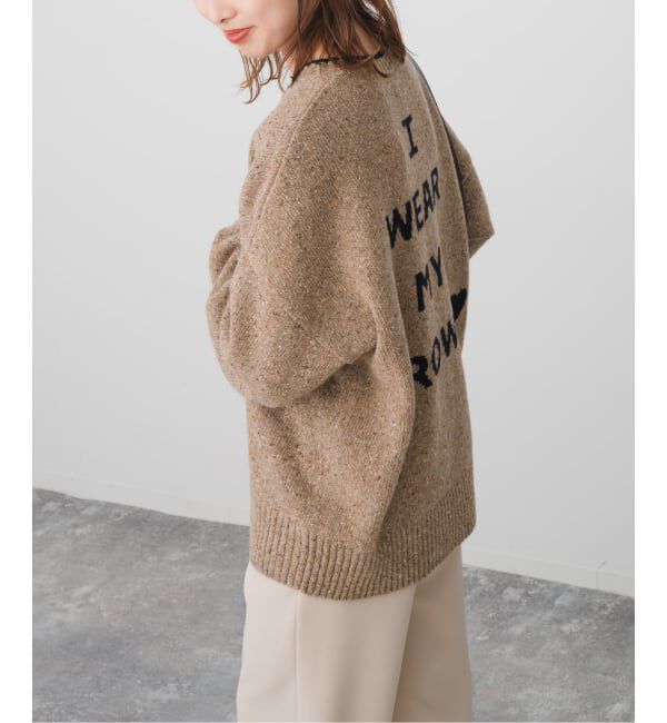 Spick and Span「《WEB限定 / 追加予約》ロゴインターシャニット」|ニット・セーター|