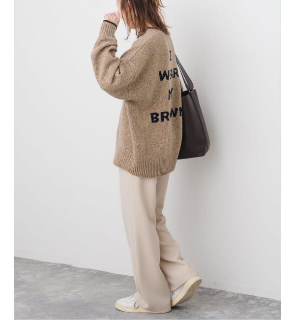 Spick and Span「《WEB限定 / 追加予約》ロゴインターシャニット」|ニット・セーター|