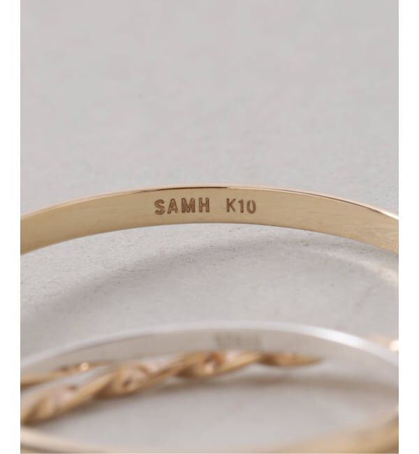 Spick and Span「《予約》【SAMH by LILAS】バイカラートリプルリング K10*SV」|リング|