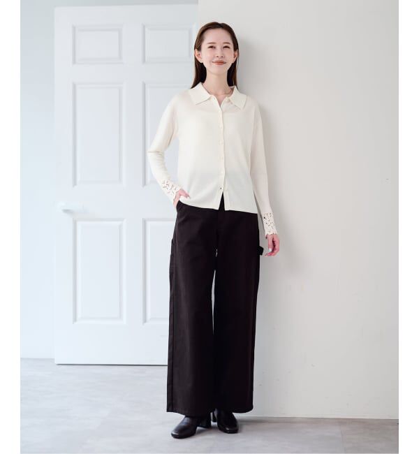 U by SPICK&SPAN「《予約》レースカフスニットシャツ」|ニット・セーター|