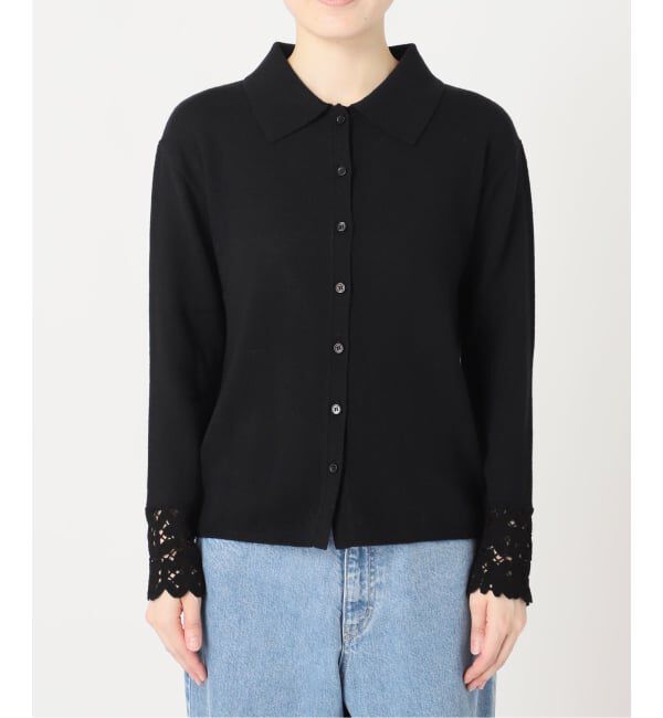 U by SPICK&SPAN「《予約》レースカフスニットシャツ」|ニット・セーター|