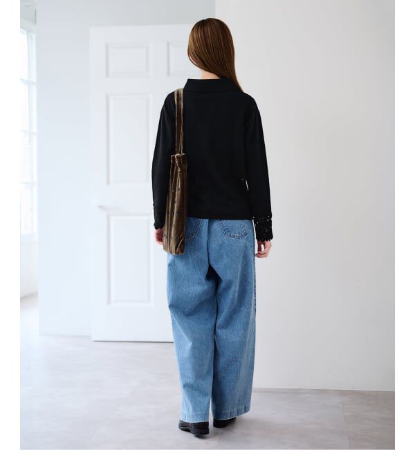 U by SPICK&SPAN「《予約》レースカフスニットシャツ」|ニット・セーター|