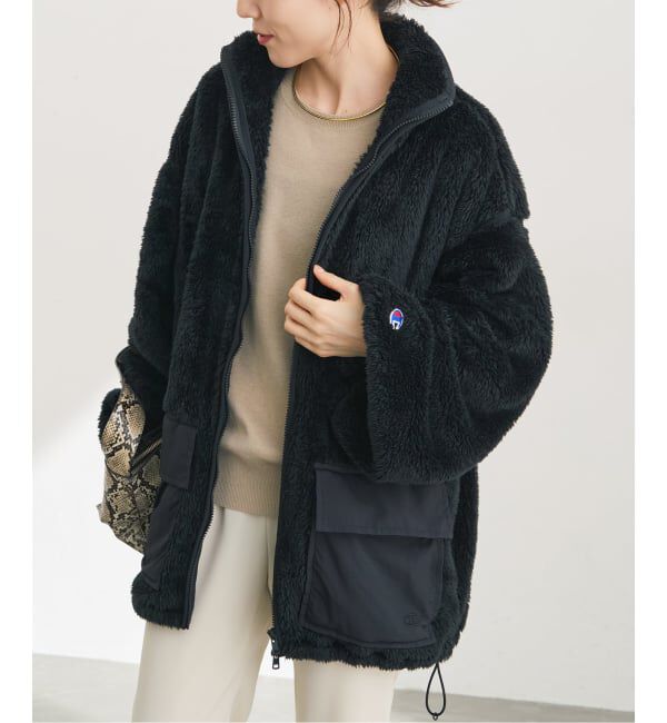 Spick and Span「《別注 / 予約》Champion / チャンピオン*SS ボアブルゾン」|その他|ブラック
