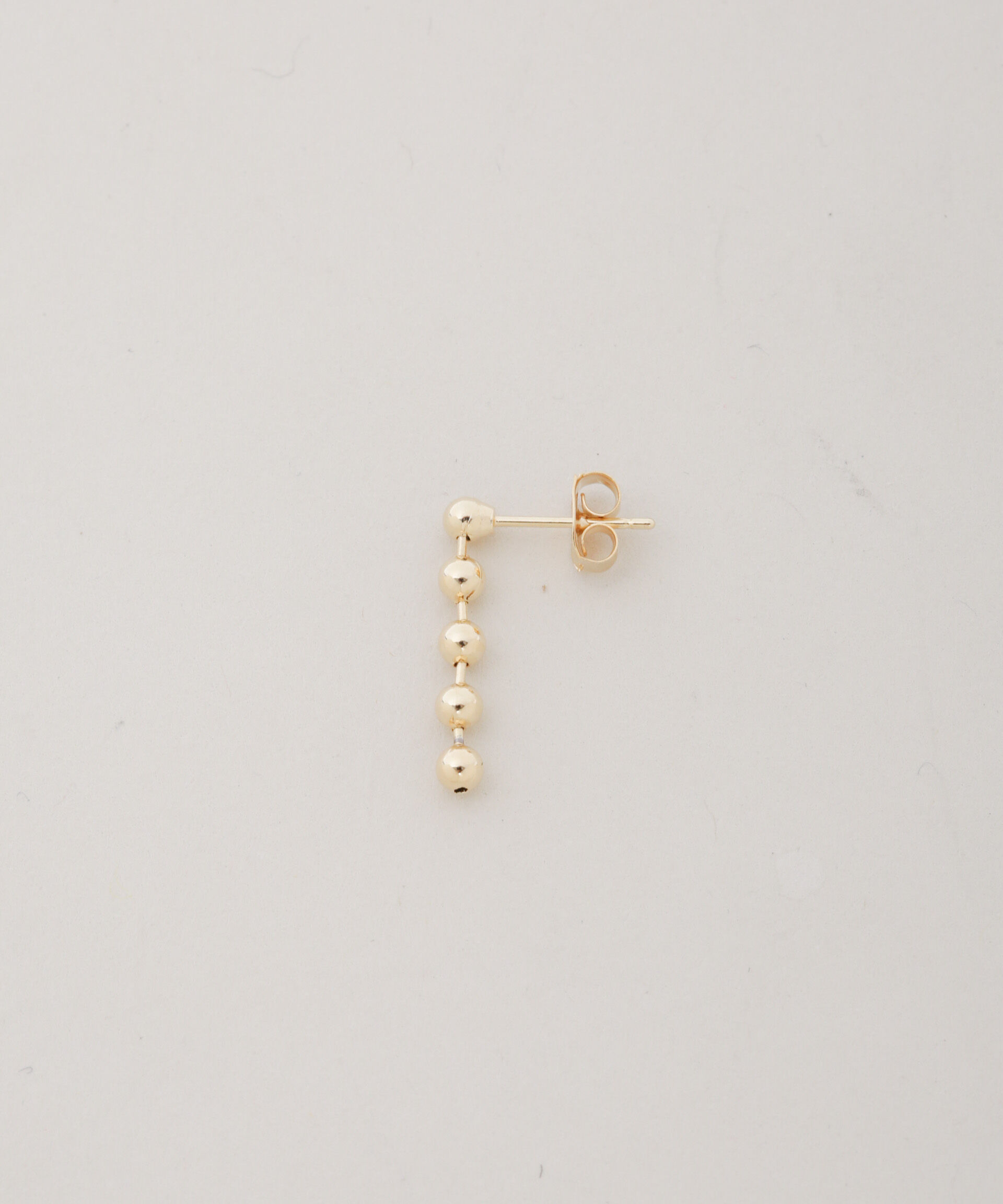 nano･universe「ボールチェーンドロップピアス」|ピアス|