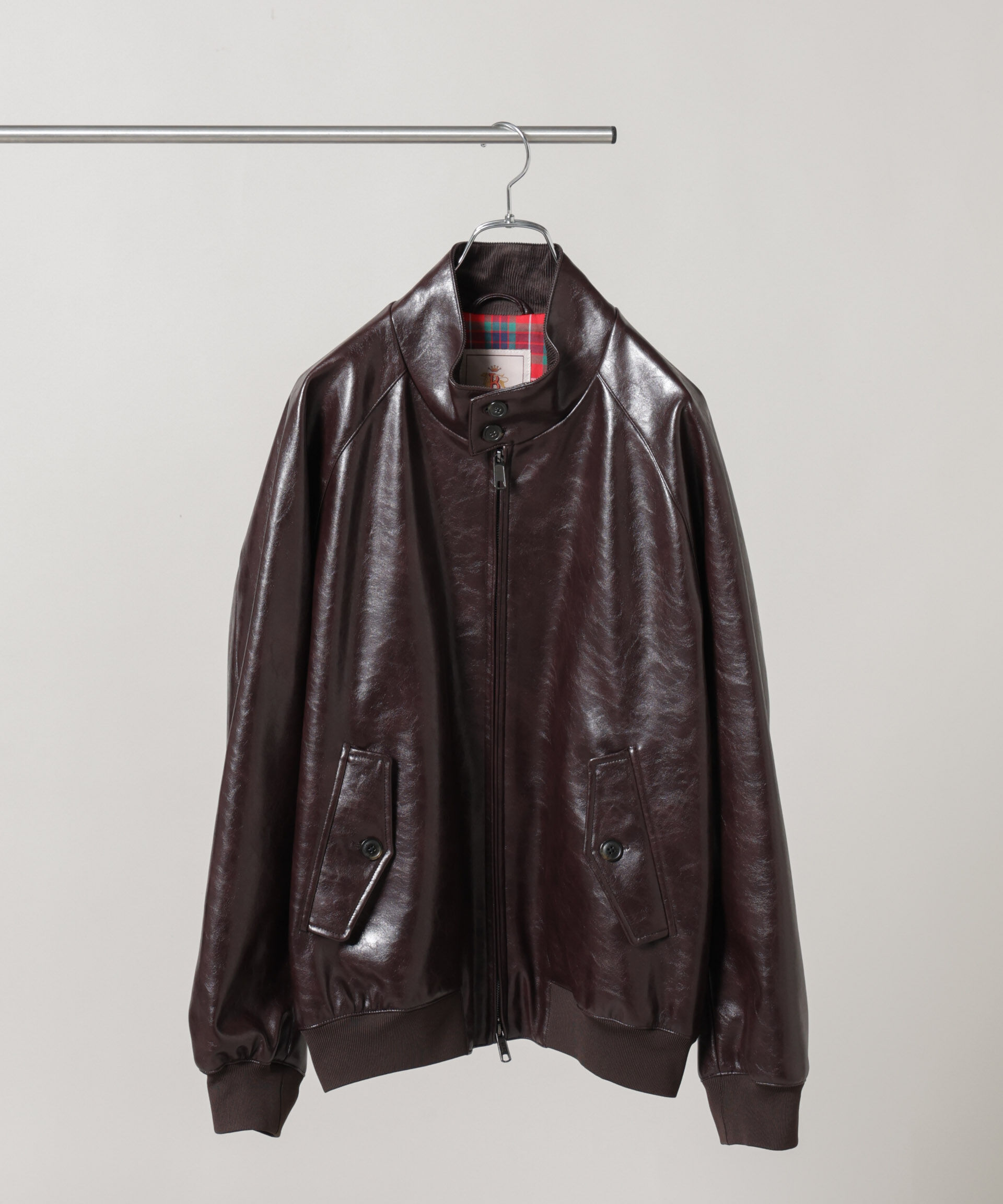 BARACUTA/別注 G9 フェイクレザー ショート ブルゾン（NANO universe
