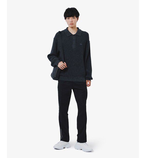 LACOSTE「ワッフルニットポロセーター」|ニット・セーター|