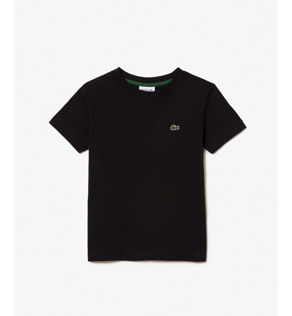 LACOSTE「【EC only】JUNIORベーシックワニロゴパッチ 半袖Tシャツ」|Tシャツ・カットソー|ブラック
