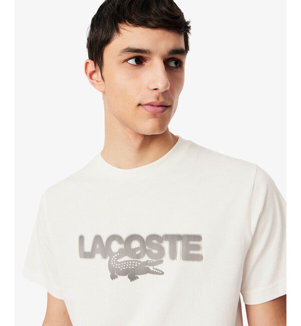 LACOSTE「グラフィックプリントコットンTシャツ」|Tシャツ・カットソー|