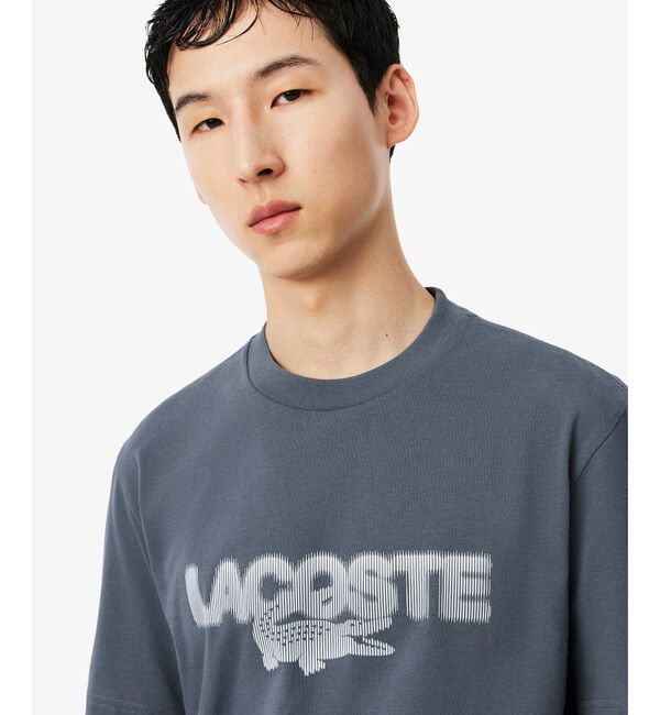 LACOSTE「グラフィックプリントコットンTシャツ」|Tシャツ・カットソー|