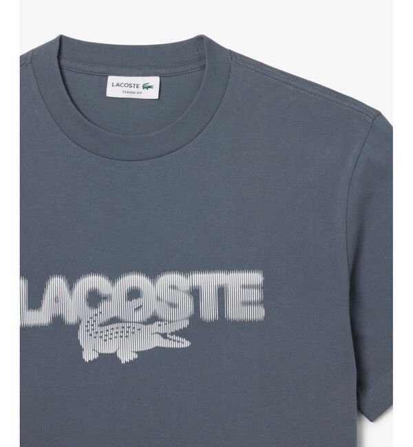 LACOSTE「グラフィックプリントコットンTシャツ」|Tシャツ・カットソー|
