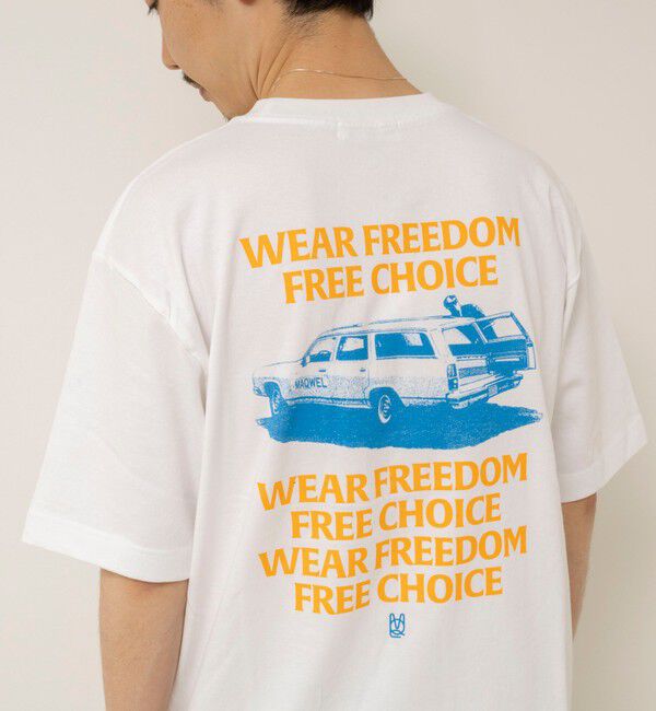 MAQWEL「【MAQWEL/マクウェル】ウォッシャブル Maqwel Car ワイドボディプリントTシャツ」|Tシャツ・カットソー|