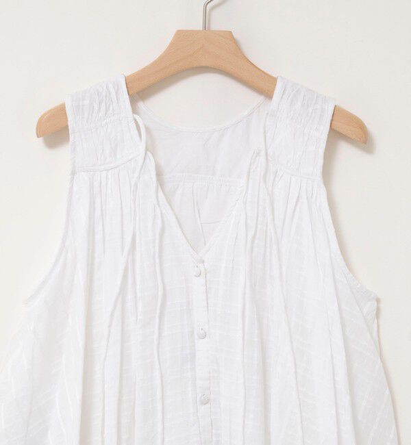 NOLLEY'S「【MARILYN MOON/マリリーンムーン】sheer check 2way gathered blouse」|シャツ・ブラウス|