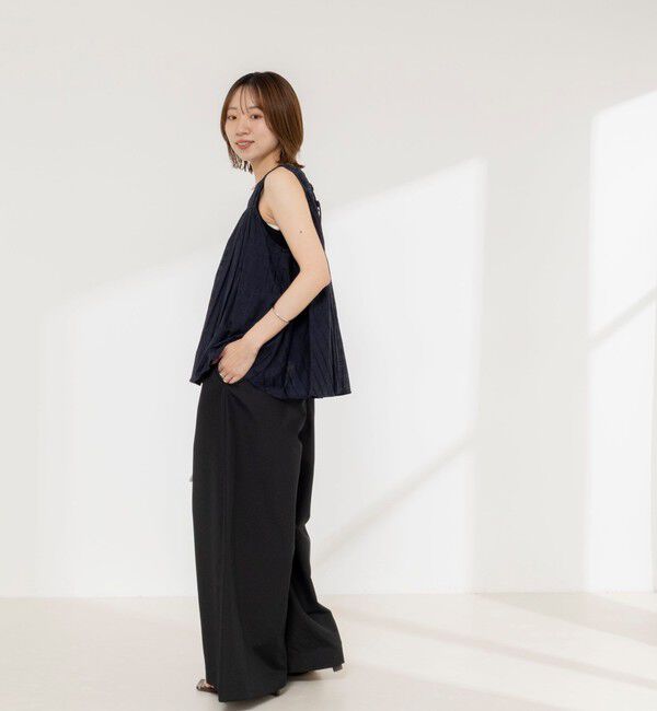 NOLLEY'S「【MARILYN MOON/マリリーンムーン】sheer check 2way gathered blouse」|シャツ・ブラウス|