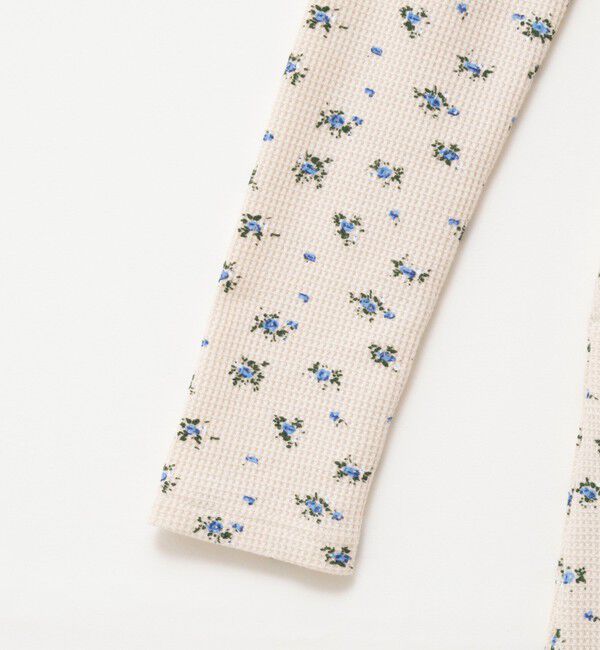 MAQWEL「【MAQWEL/マクウェル】Flower Waffleショルダーパッドワンピース」|ワンピース|