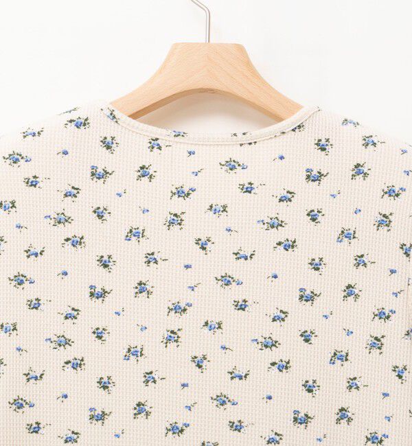 MAQWEL「【MAQWEL/マクウェル】Flower Waffleショルダーパッドワンピース」|ワンピース|