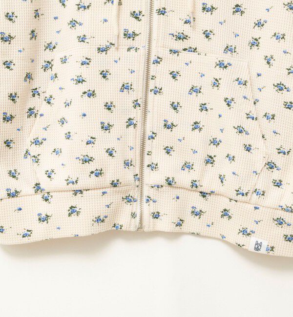 MAQWEL「【MAQWEL/マクウェル】Flower Waffleジップパーカー」|Tシャツ・カットソー|