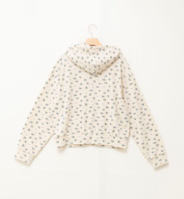 MAQWEL「【MAQWEL/マクウェル】Flower Waffleジップパーカー」|Tシャツ・カットソー|