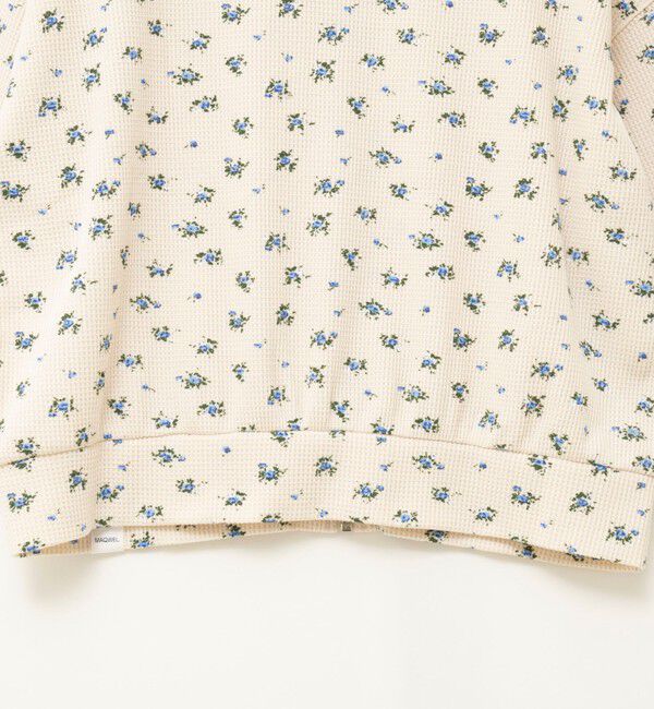 MAQWEL「【MAQWEL/マクウェル】Flower Waffleジップパーカー」|Tシャツ・カットソー|
