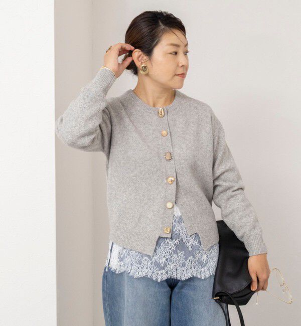 NOLLEY'S「【TORRAZZO DONNA】【林(mayumi_nol)別注】ビジューカーディガン」|カーディガン|