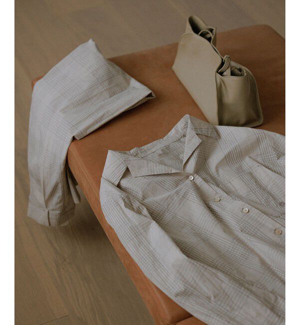SALON adam et rope'「エンザイムコットンオープンカラーシャツ / FABRICA」|シャツ・ブラウス|