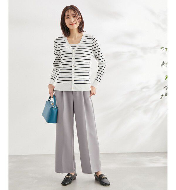 Rope&rsquo;Picnic「【360&deg;ウルトラストレッチ】セットアップ対応/ワイドパンツ【一部店舗限定34,42サイズ】」|チノ|