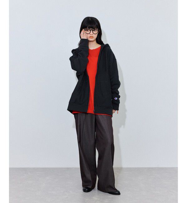 ADAM ET ROPE'「【Champion for ADAM ET ROPE'】別注ZIP HOODIE」|パーカー|