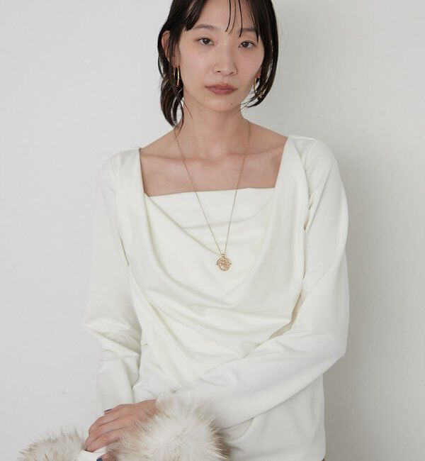  「《着映えトップス/きれい見え》NEWドレープカットソー」|Tシャツ・カットソー|