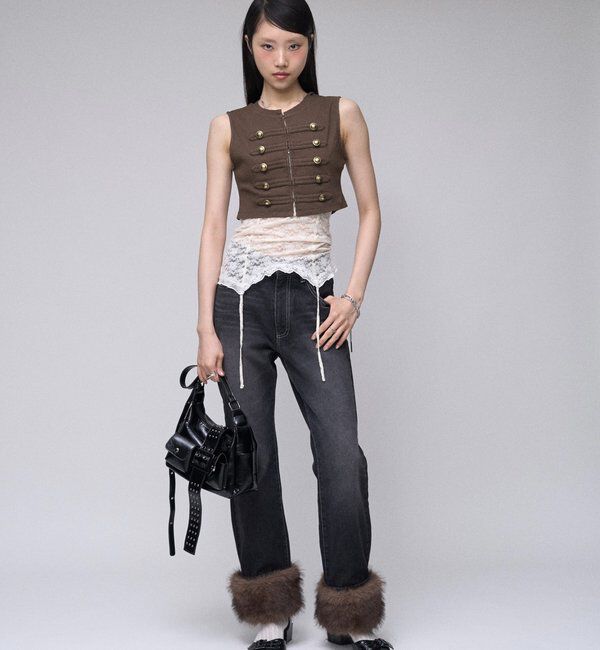  「【26AW LOOK掲載品番】2wayラギッドファーデニム」|デニム|